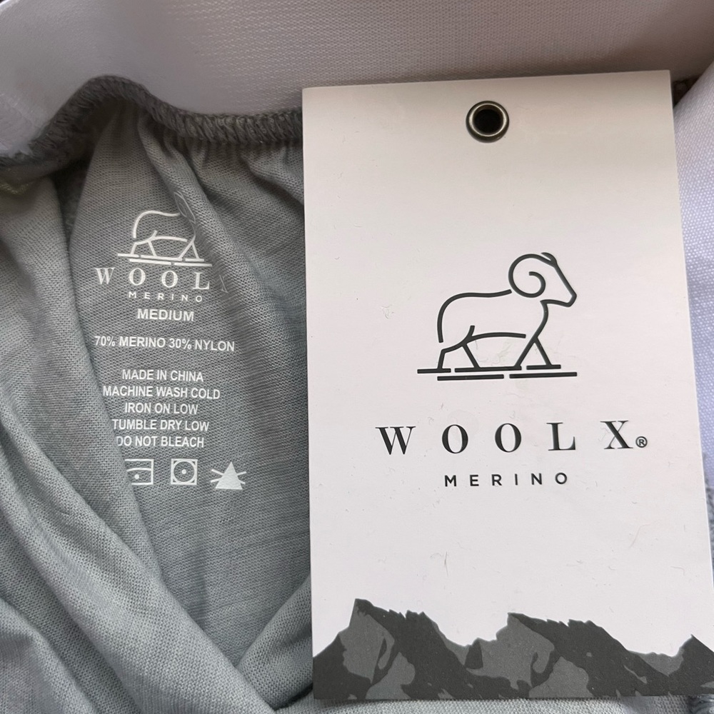 Woolx medium Maya lounge/pajama pants.  New! cloud grey